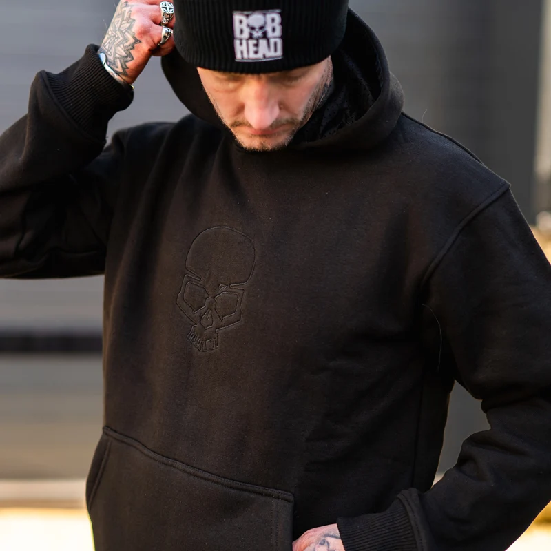 BOBHEAD Casual Reaper Hoodie Pullover Black - Image 3