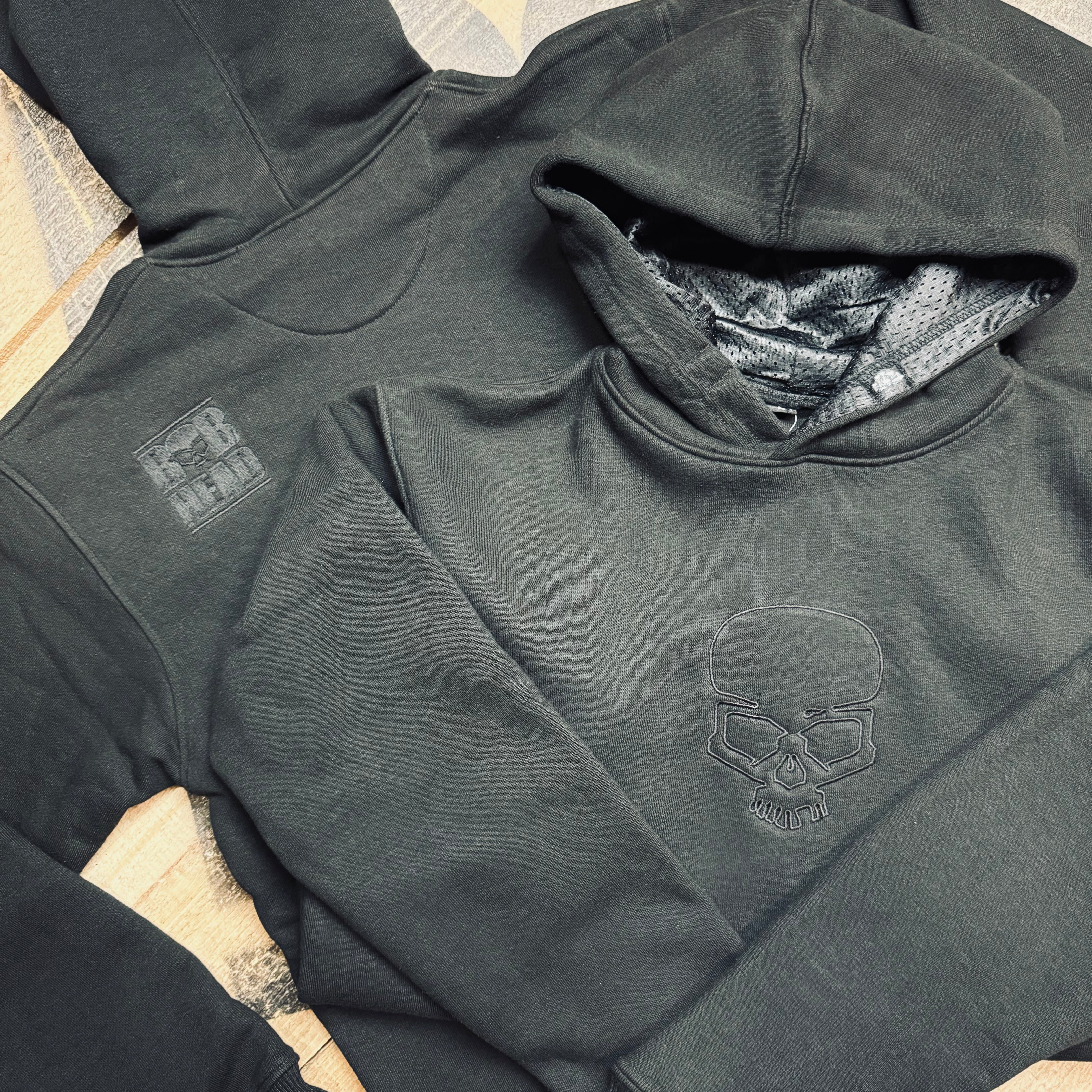 BOBHEAD Casual Reaper Hoodie Pullover Black - Image 4